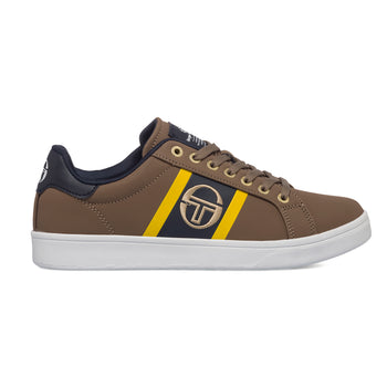 Sneakers marroni da uomo con logo ricamato Sergio Tacchini Nizza Flag NBX, Brand, SKU s324000248, Immagine 0